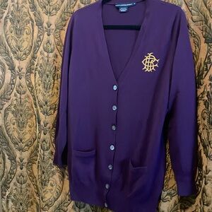 Ralph Lauren Sport PURPLE 100% merino wool XL